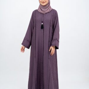 Small Box Print Dubai Fabric Abaya